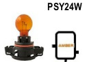 PSY24W - AMBER - 12V 24W