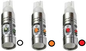 LED T15 - 12V ARANCIO/AMBER ( 2 pz. )